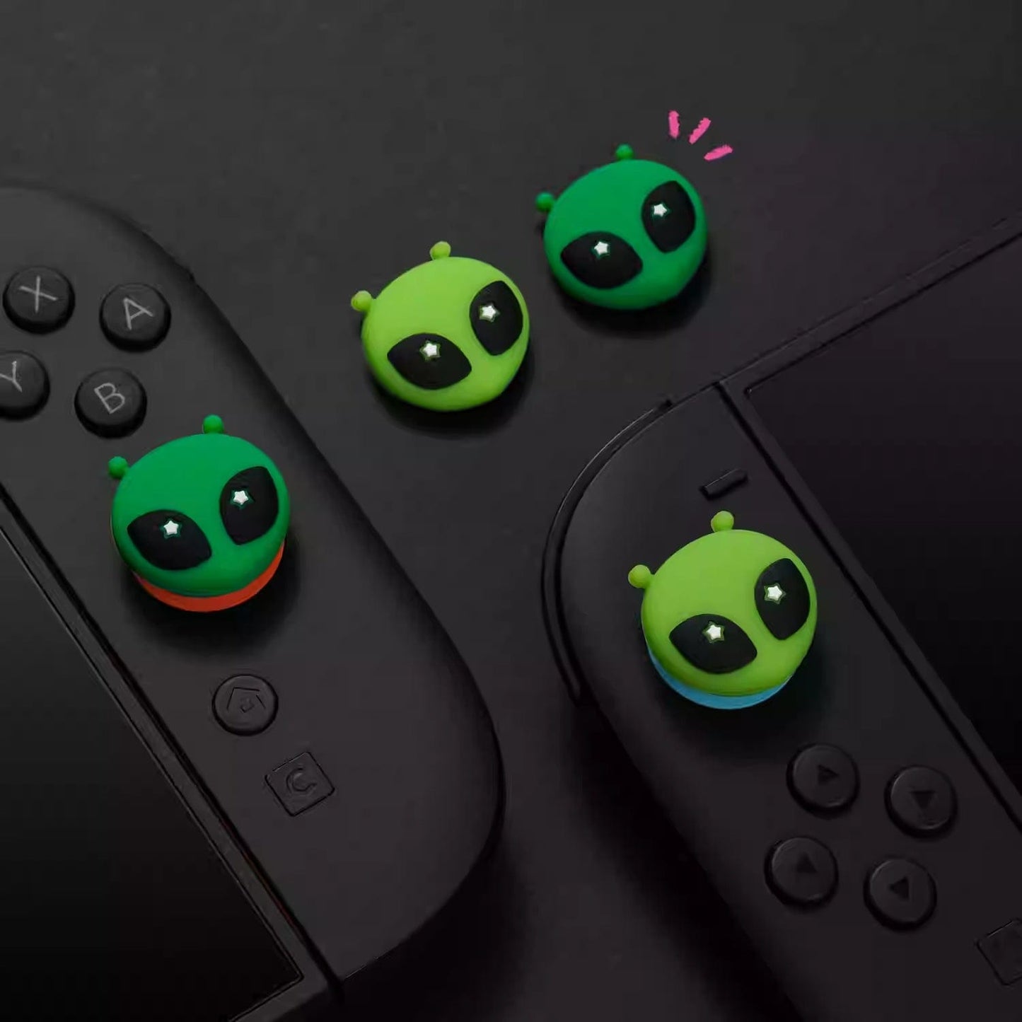 GeekShare Aliens Attack Button Caps for Switch 2 GeekShare Aliens Attack Button Caps for Switch 2