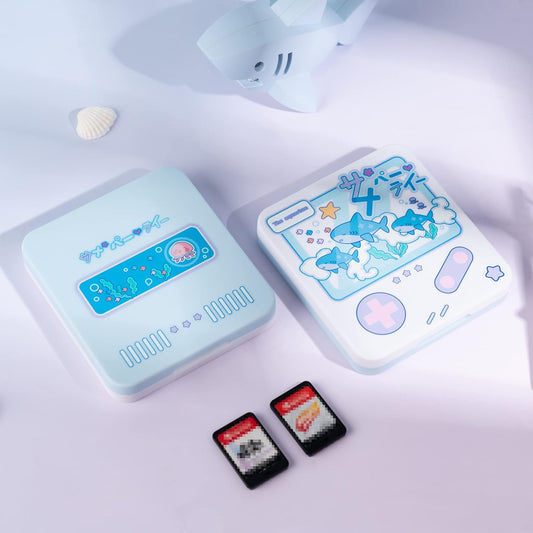 GeekShare Baby Shark Switch Game Card Case GeekShare Mysterious Kingdom Switch Game Card Case Holder