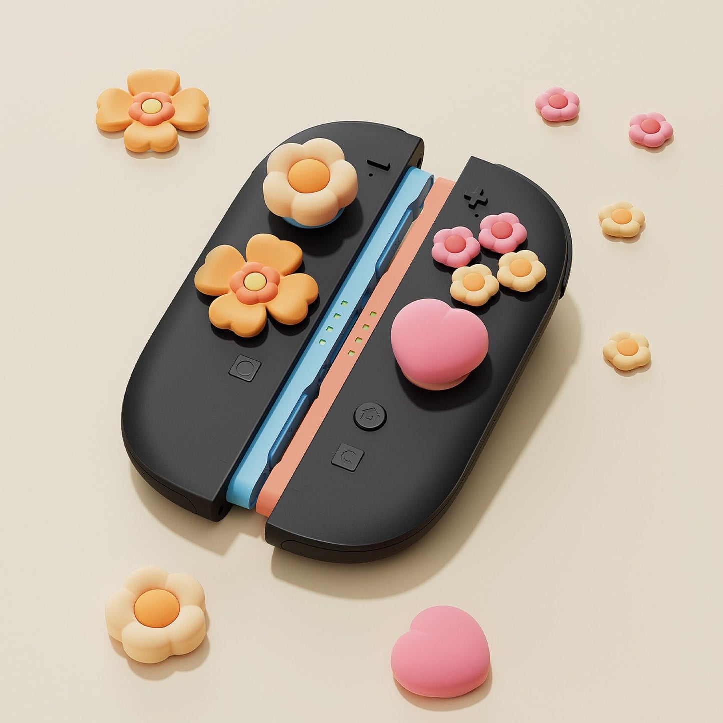 GeekShare Heart Flower Button Caps for Switch 2 GeekShare Heart Flower Button Caps for Switch 2