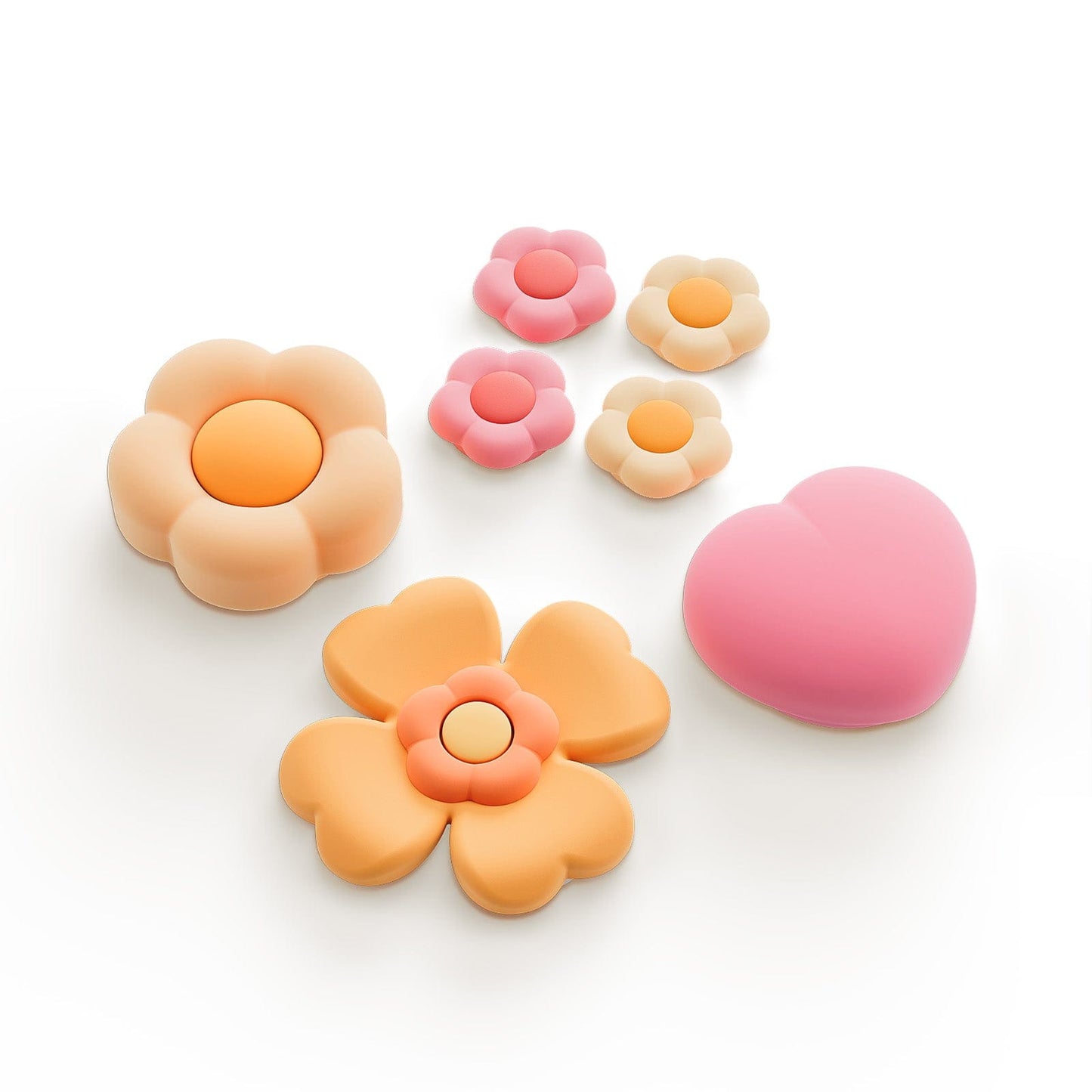 GeekShare Heart Flower Button Caps for Switch 2 GeekShare Heart Flower Button Caps for Switch 2