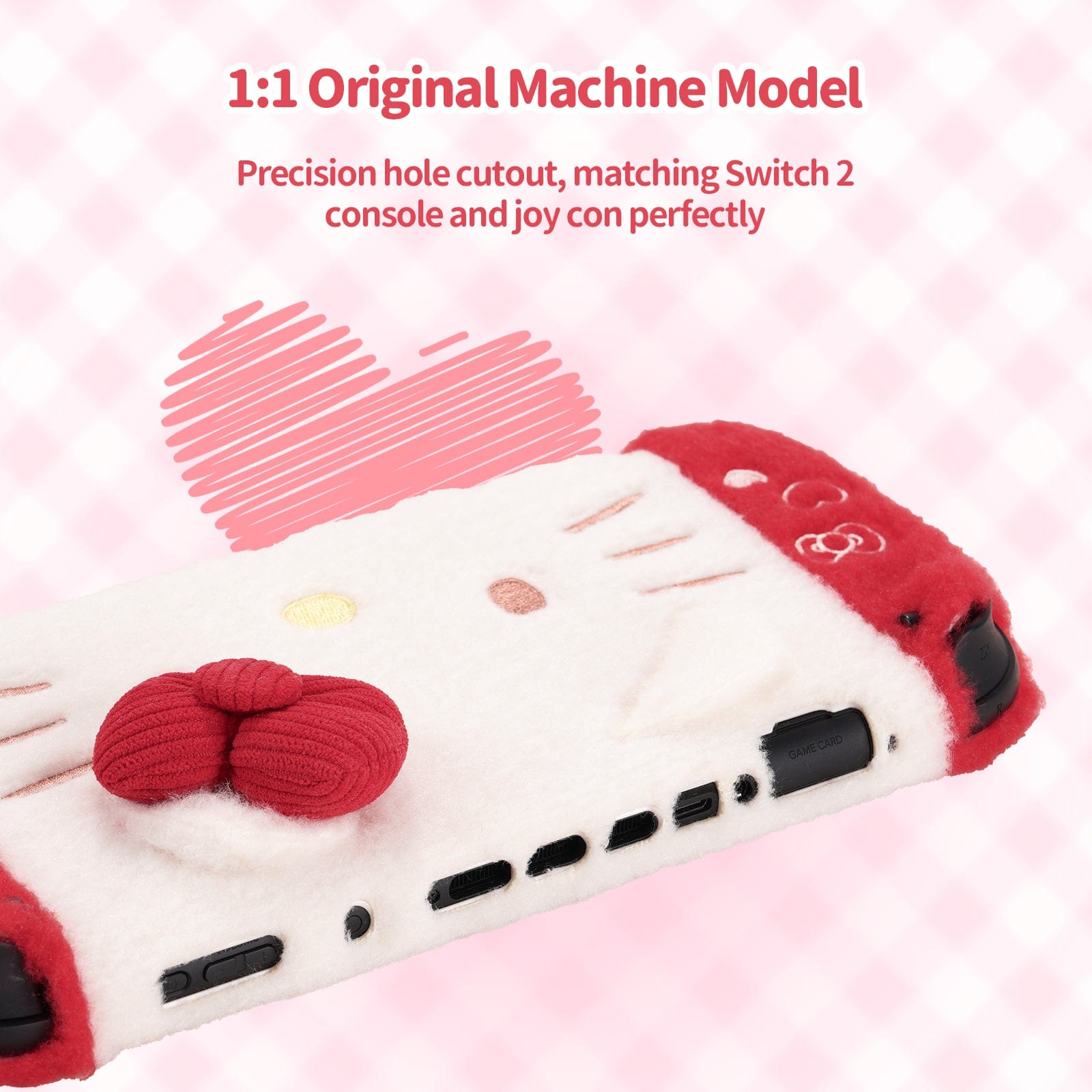 Geekshare NS2 Hello Kitty Split Plush Protective Case Geekshare NS2 Hello Kitty Split Plush Protective Case