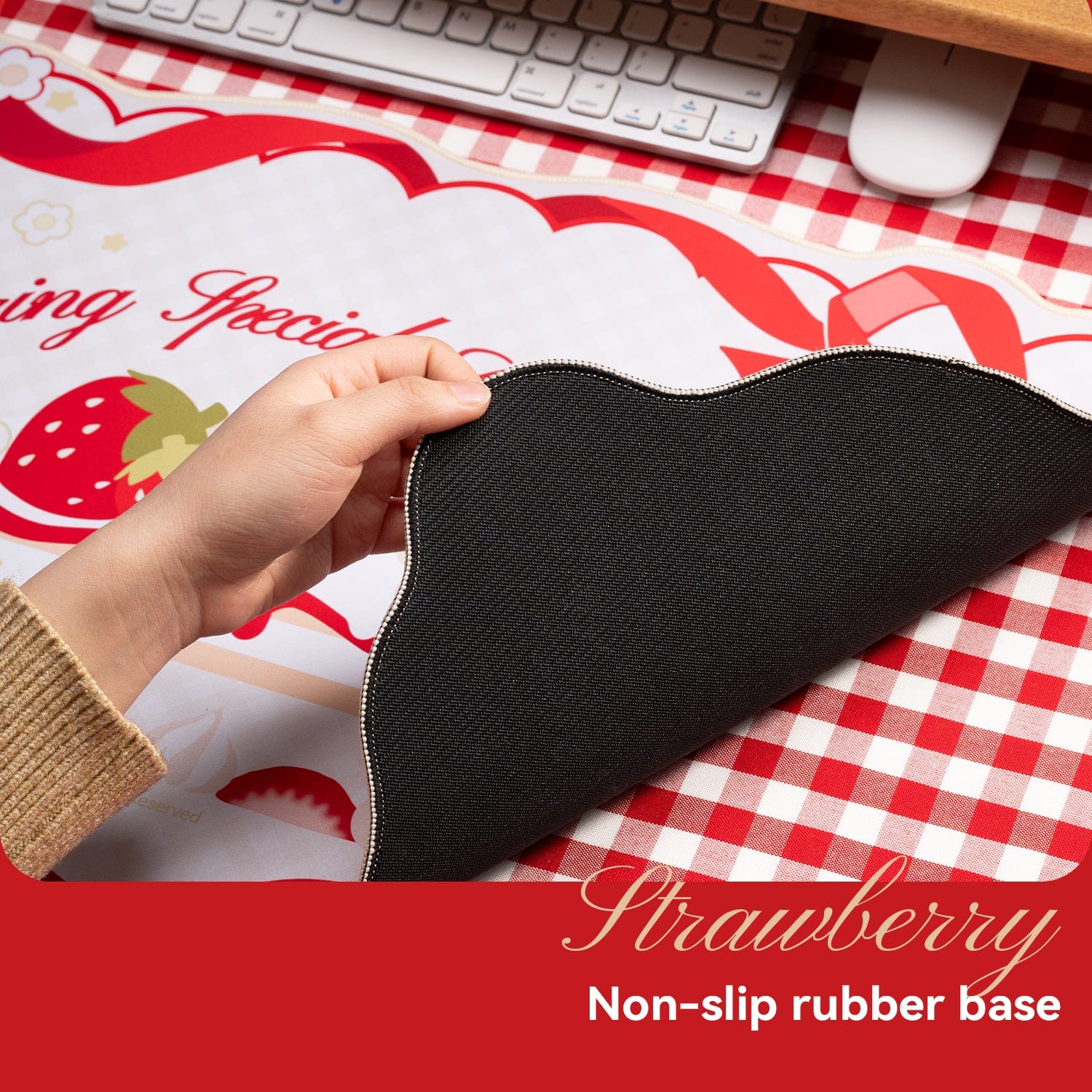 GeekShare Spring Strawberry Mousepads GeekShare Spring Strawberry Mousepads