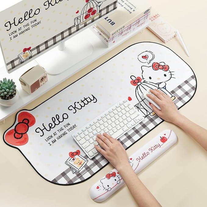 GeekShare x Sanrio HelloKitty Mousepads & Wrist Rest GeekShare x Sanrio HelloKitty Mousepads & Wrist Rest