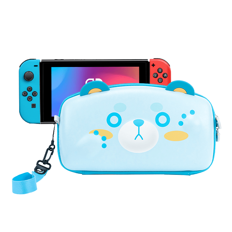 GeekShare Blue Beary Carrying Case for Switch OLED