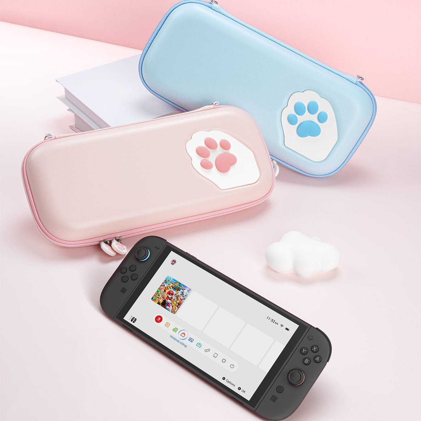 Cat Paw Nintendo Switch Carrying Case Cute GeekShare Cute Cat Paw
