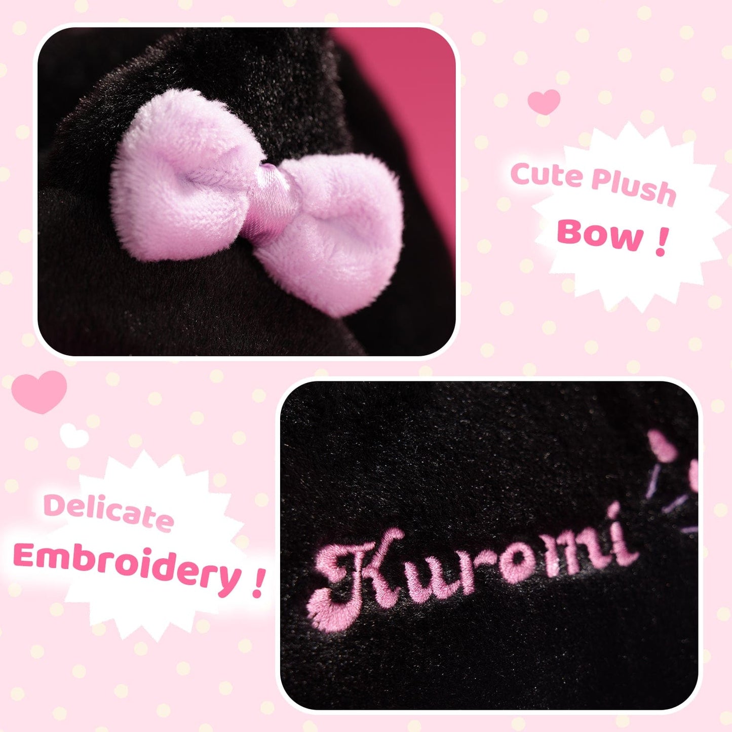 GeekShare Kuromi Plush Carrying Bag