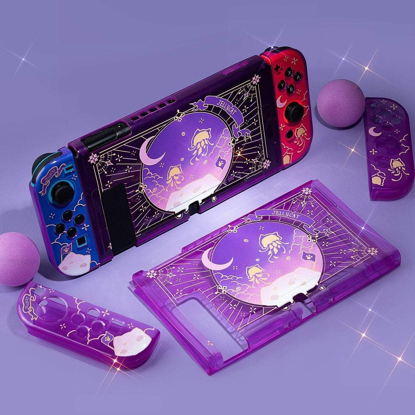 GeekShare Moonlight Jellyfish Protective Case GeekShare Moonlight Jellyfish Protective Case for Nintendo Switch