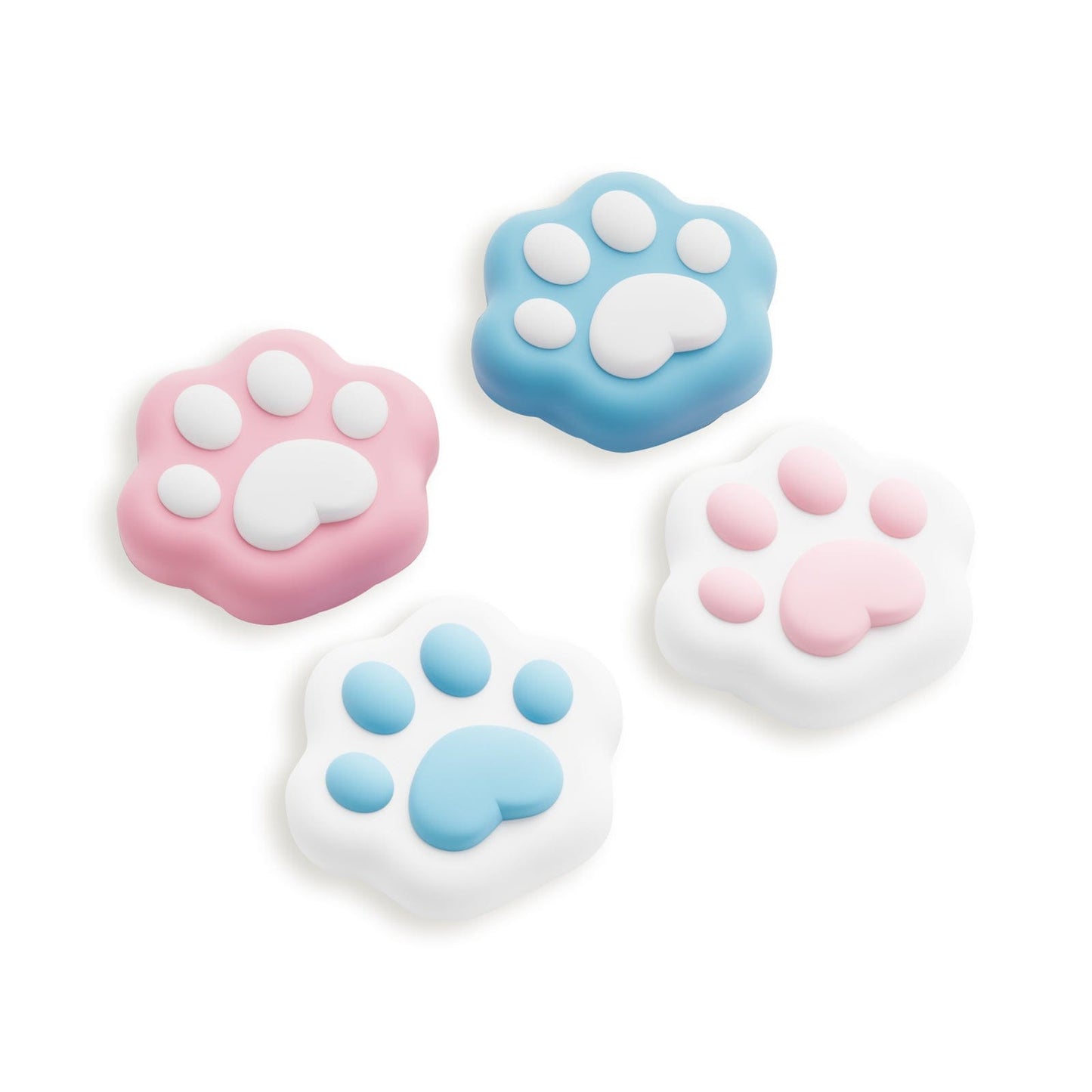 GeekShare Cat Paw Shape Thumb Grips for Switch/Lite/OLED/Switch 2 GeekShare Cat Paw Thumb Grips Joycon Caps for Nintendo Switch/Lite - 4PCS