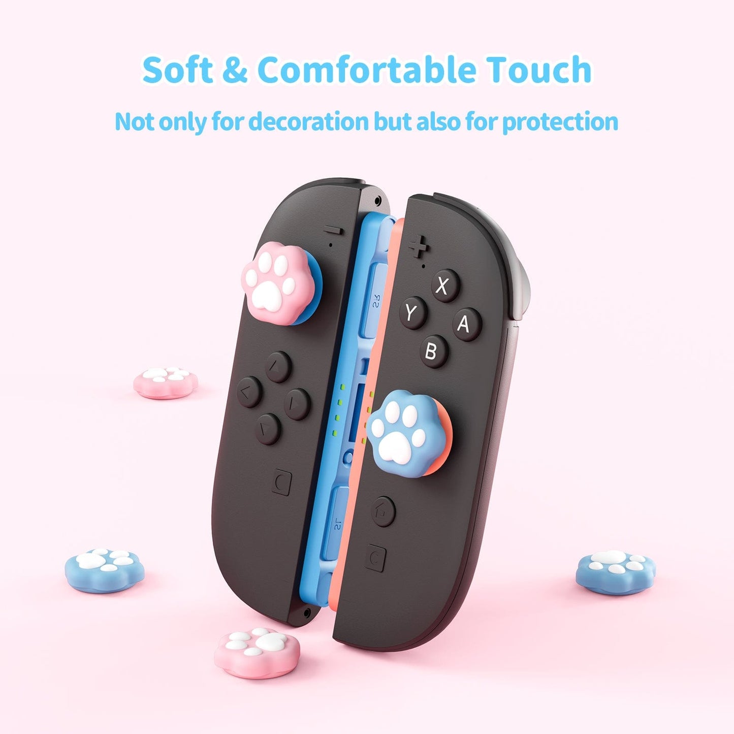 GeekShare Cat Paw Shape Thumb Grips GeekShare Cat Paw Thumb Grips Joycon Caps for Nintendo Switch/Lite - 4PCS