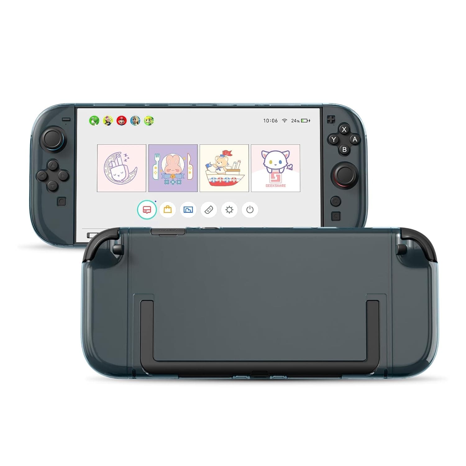 Transparent Protective Case for Nintendo Switch 2 Transparent Protective Case for Nintendo Switch 2