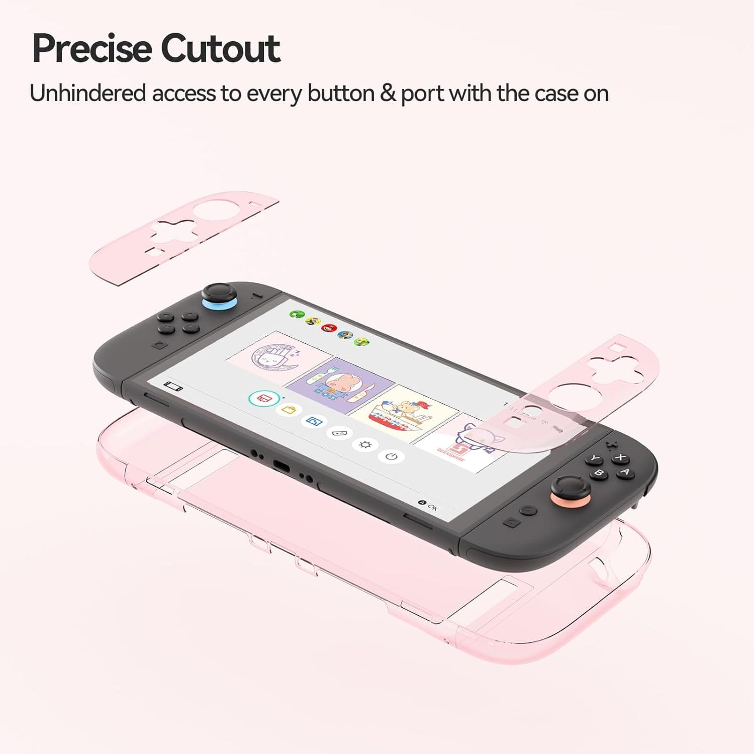 Transparent Protective Case for Nintendo Switch 2 Transparent Protective Case for Nintendo Switch 2