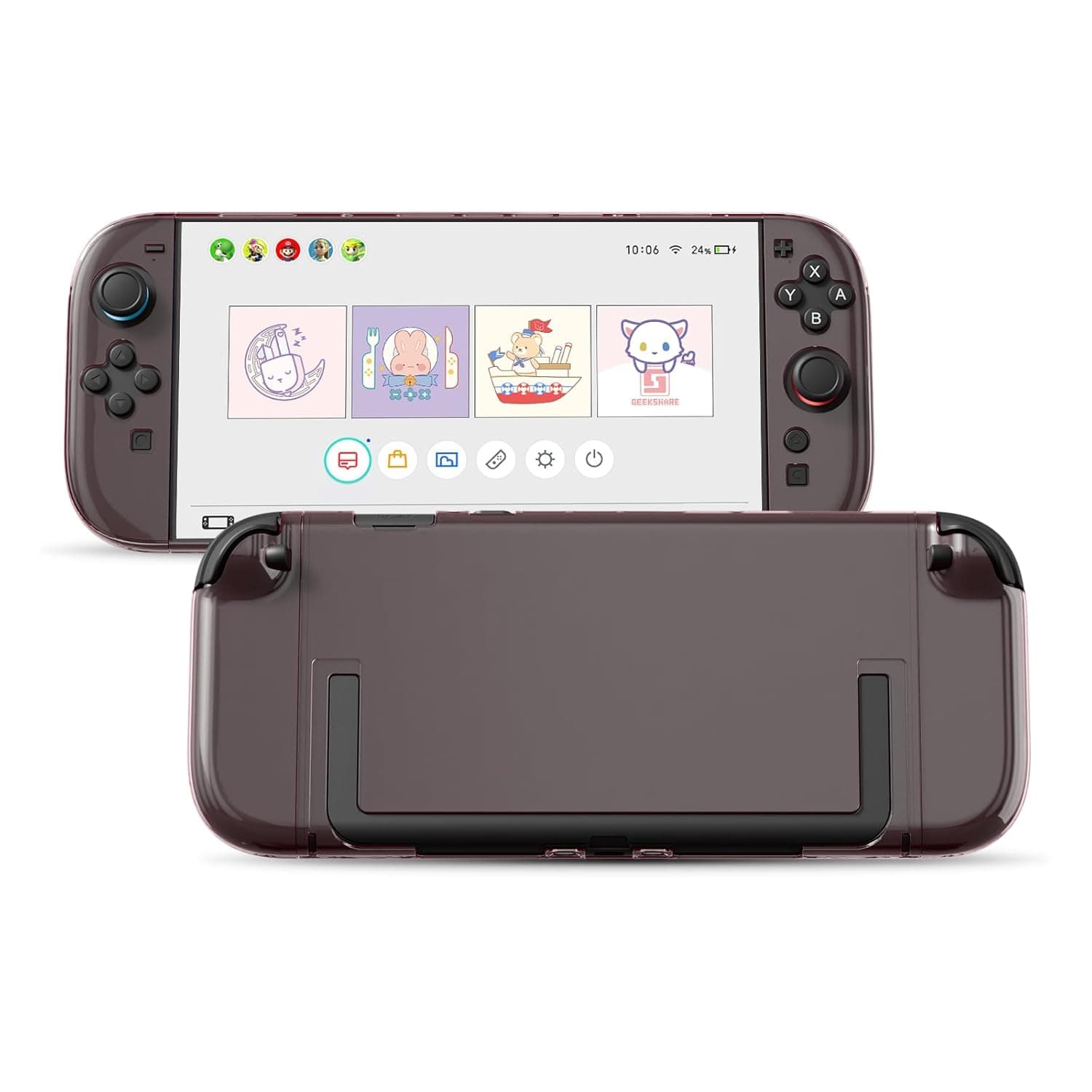 Transparent Protective Case for Nintendo Switch 2 Transparent Protective Case for Nintendo Switch 2