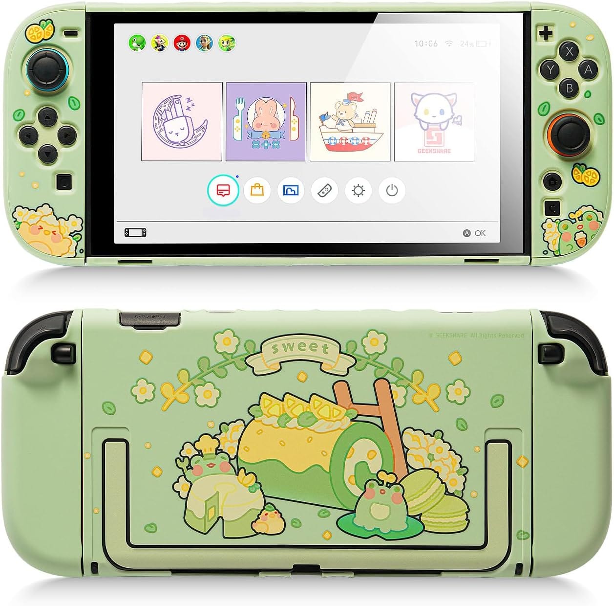 NS2 Matcha Froggy-Out Protective Case NS2 Matcha Froggy-Out Protective Case