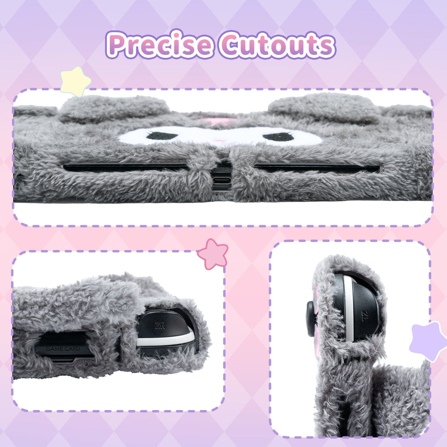 GeekShare x Sanrio Plush Kuromi Protective Case for Switch OLED
