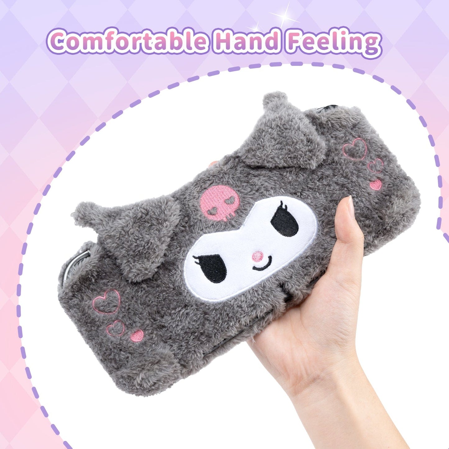 GeekShare x Sanrio Plush Kuromi Protective Case for Switch OLED