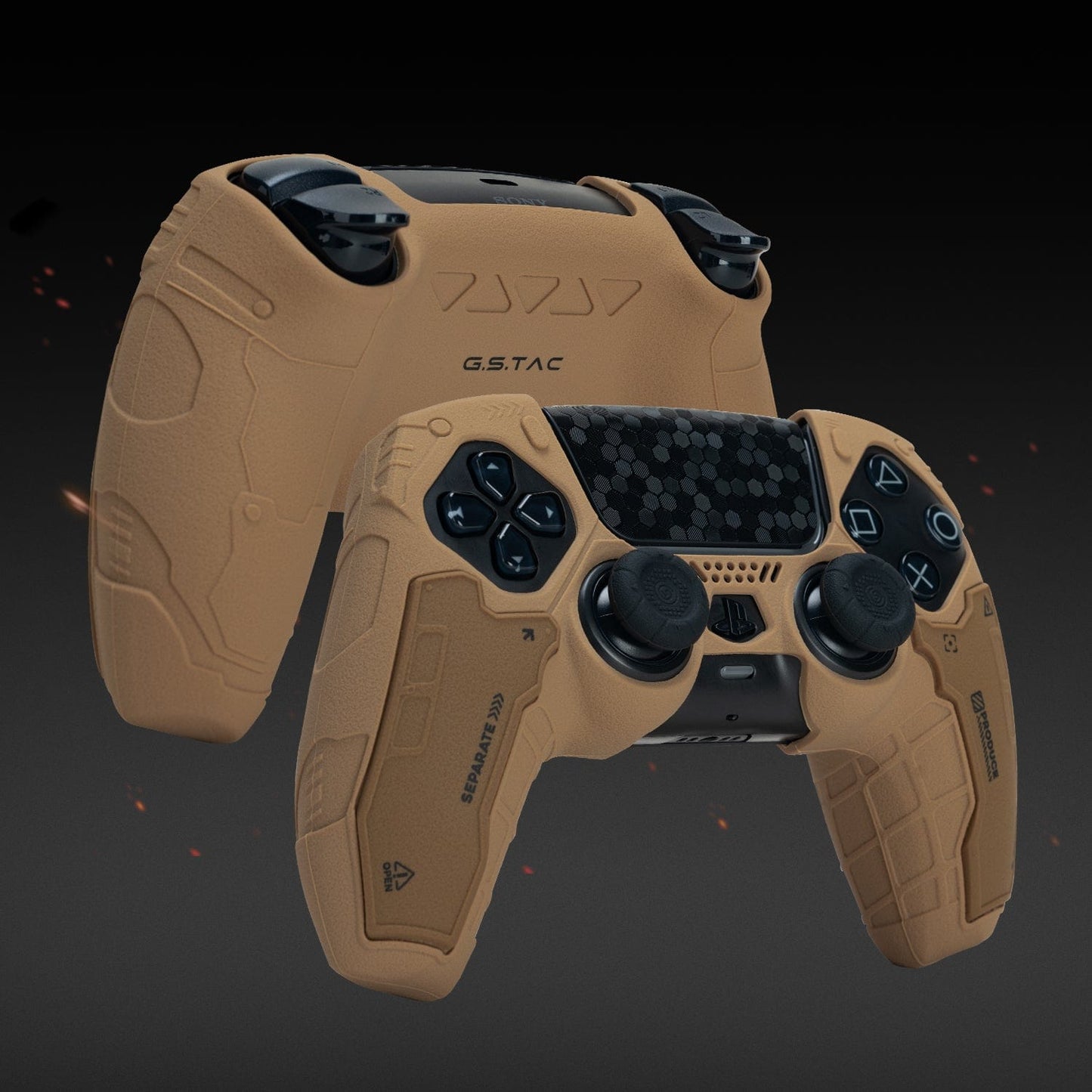 G.S.TAC Hard Core PS5 Skin Hard Core PS5 Skin - High Quality Silicone Controller Skin