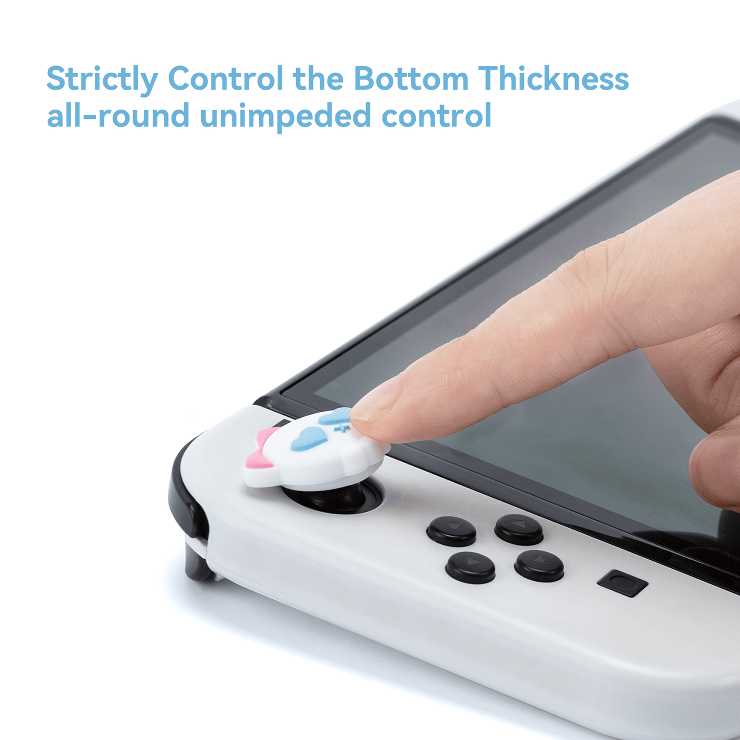 GeekShare Bowknot Skull Thumb Grip Caps
