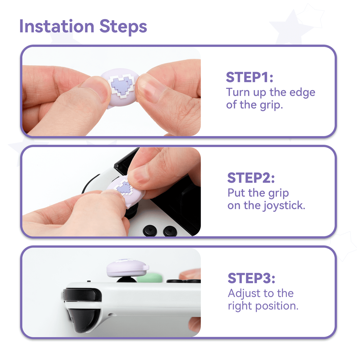 GeekShare Pixel Emoji Thumb Grip Caps