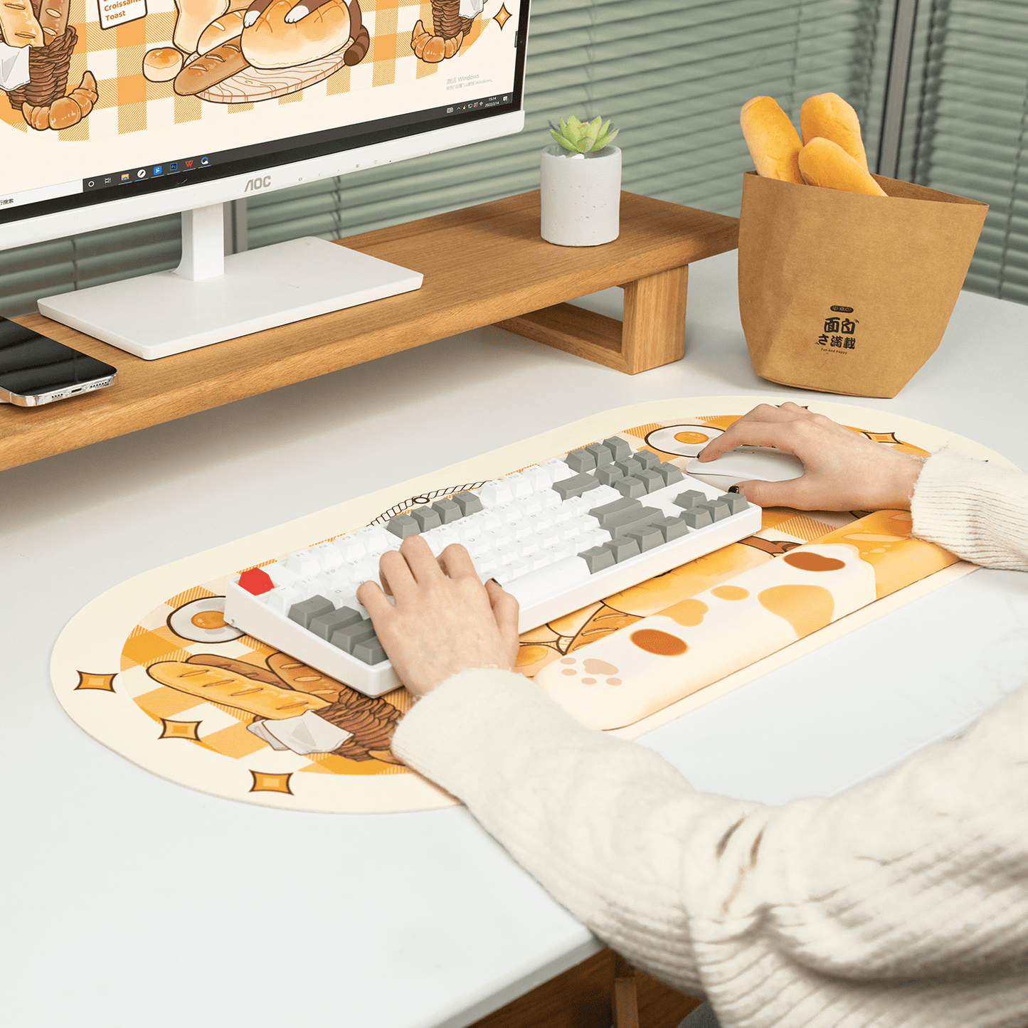 GeekShare Bakery Cat Mouse Pad
