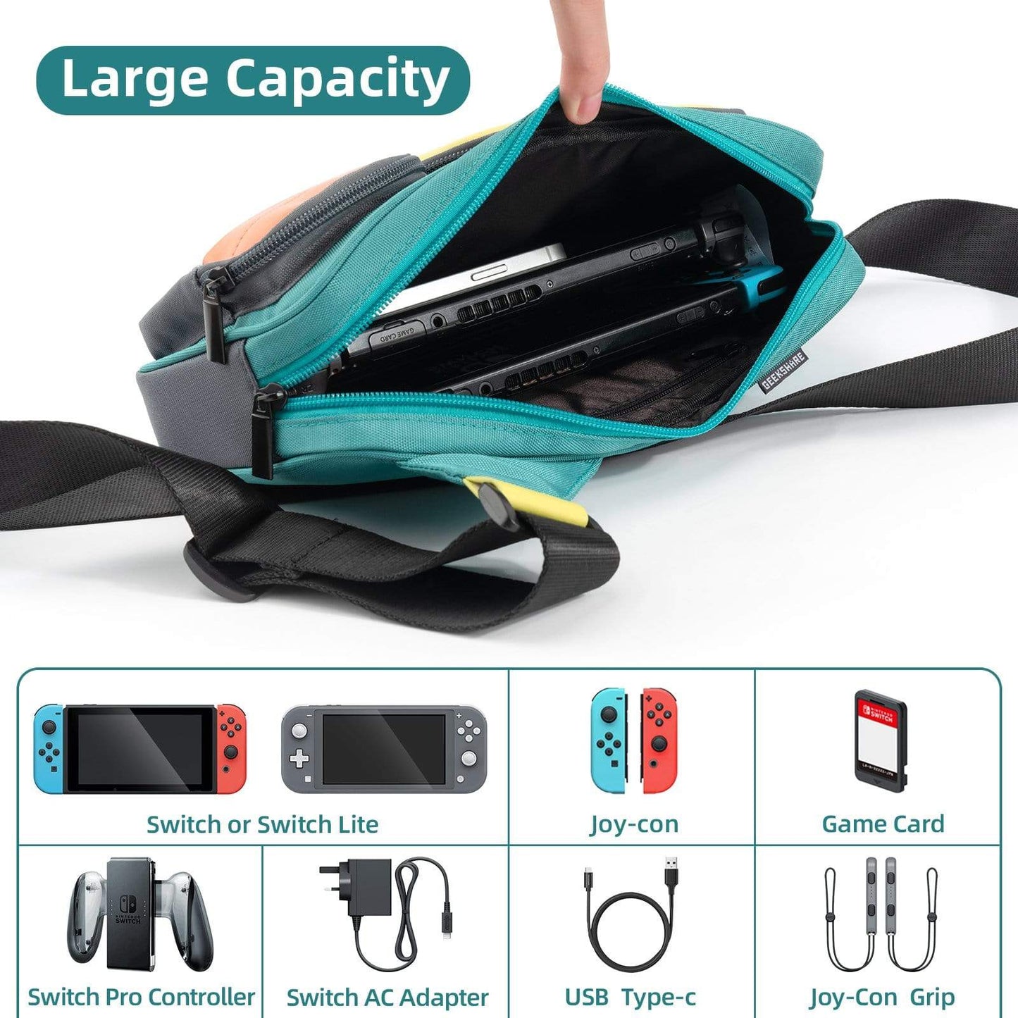 GeekShare Retro Crossbody Bag GeekShare Retro Crossbody Bag Backpack Travel Shoulder Bag