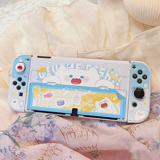 GeekShare BoBo Cat Protective Case for Switch OLED & Thump Grips