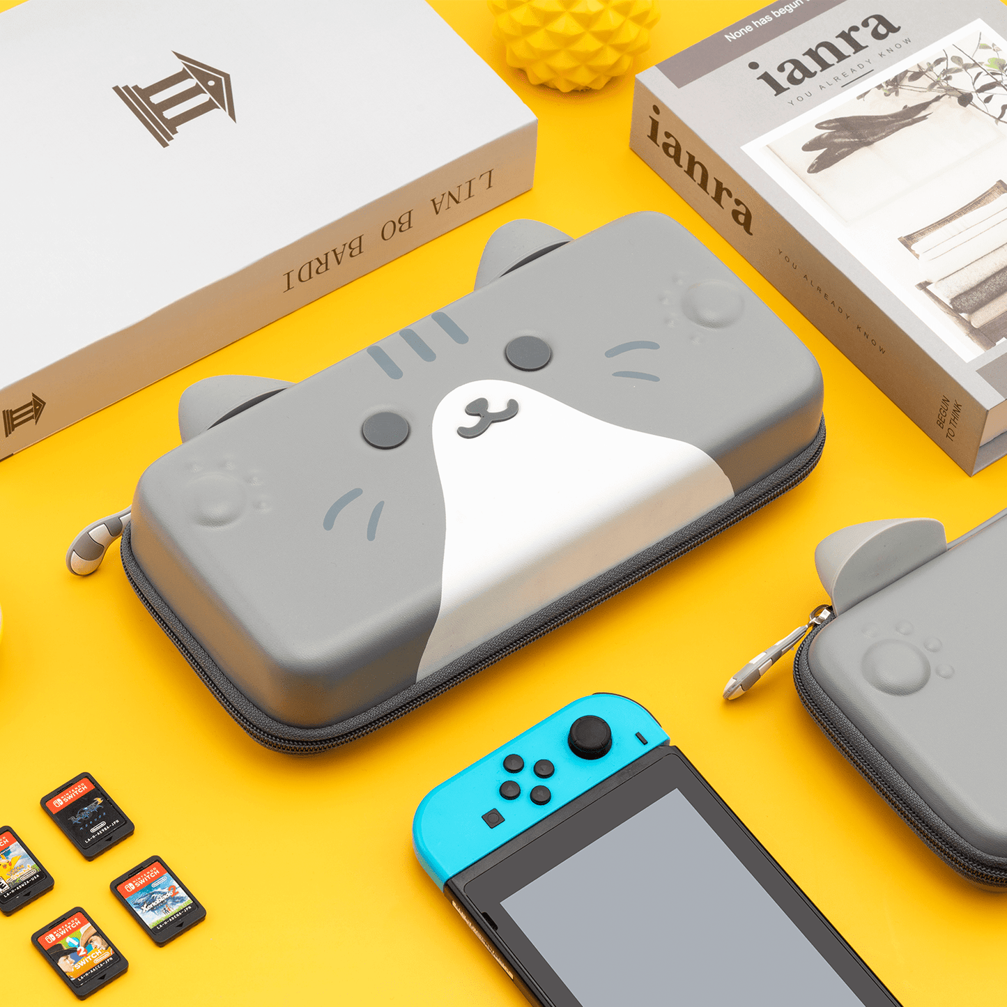 GeekShare Cat Ears Carrying Case GeekShare Cat Ears Carrying Case for Nintendo Switch