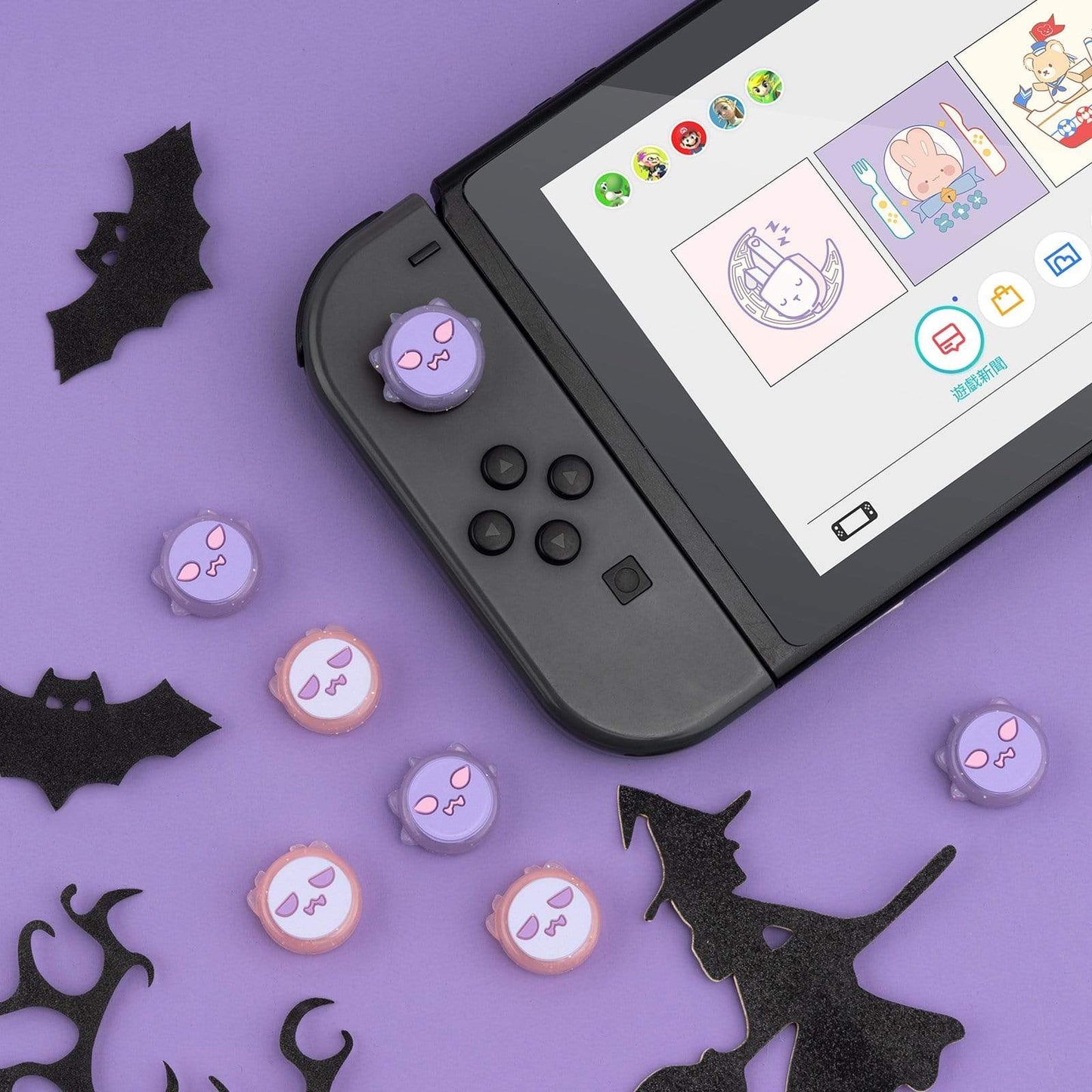GeekShare Ghost Thumb Grips GeekShare Ghost Thumb Grips Joycon Caps for Nintendo Switch/Lite - 4PCS