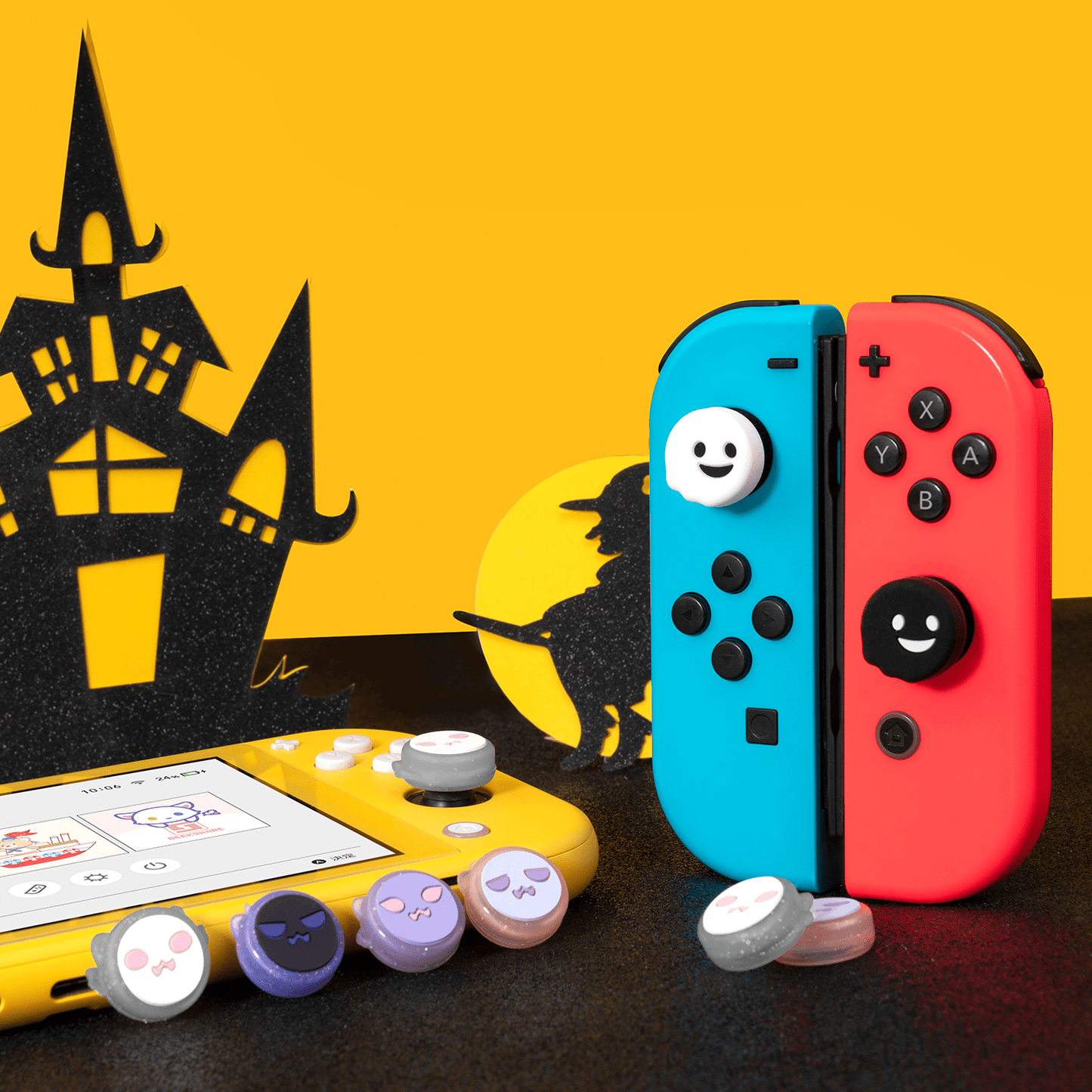 GeekShare Ghost Thumb Grips GeekShare Ghost Thumb Grips Joycon Caps for Nintendo Switch/Lite - 4PCS