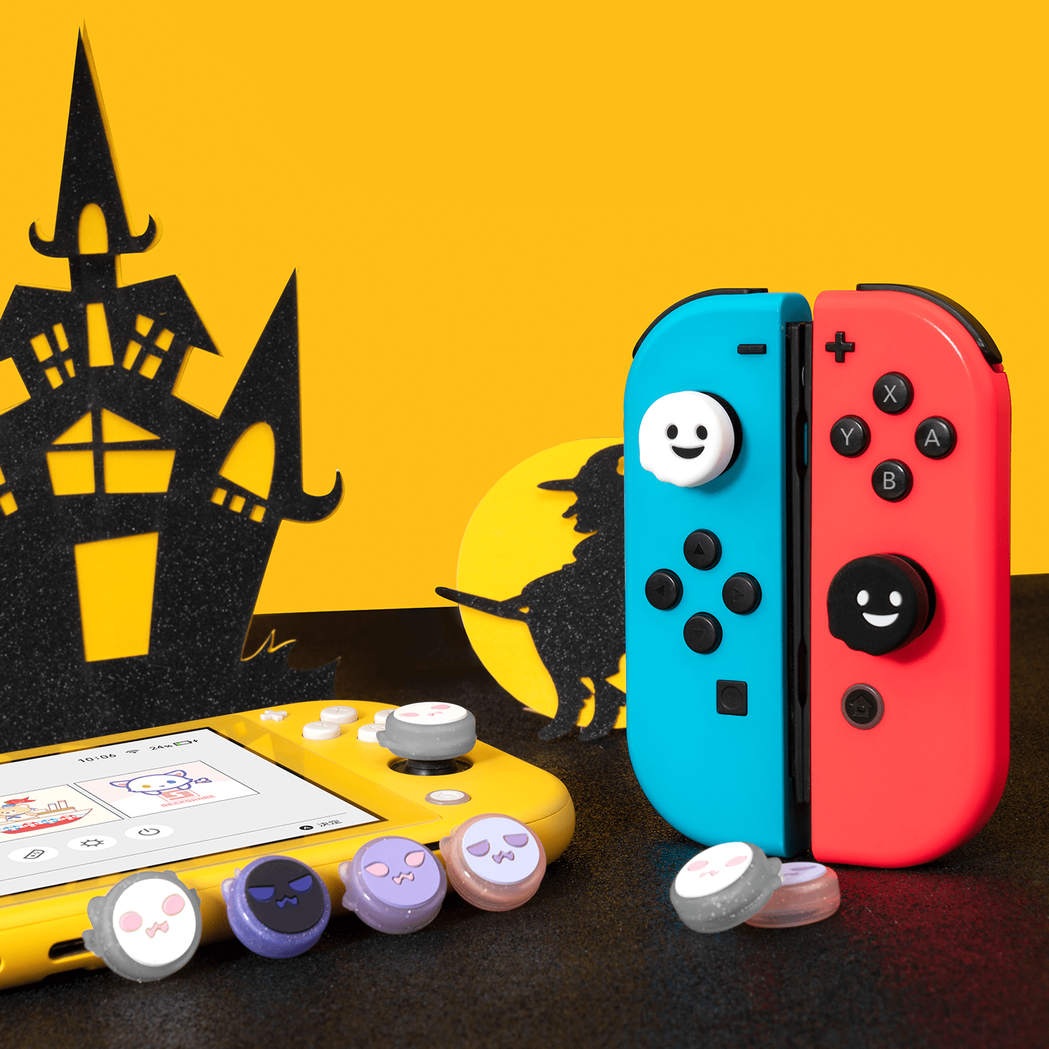 GeekShare Ghost Thumb Grips GeekShare Ghost Thumb Grips Joycon Caps for Nintendo Switch/Lite - 4PCS