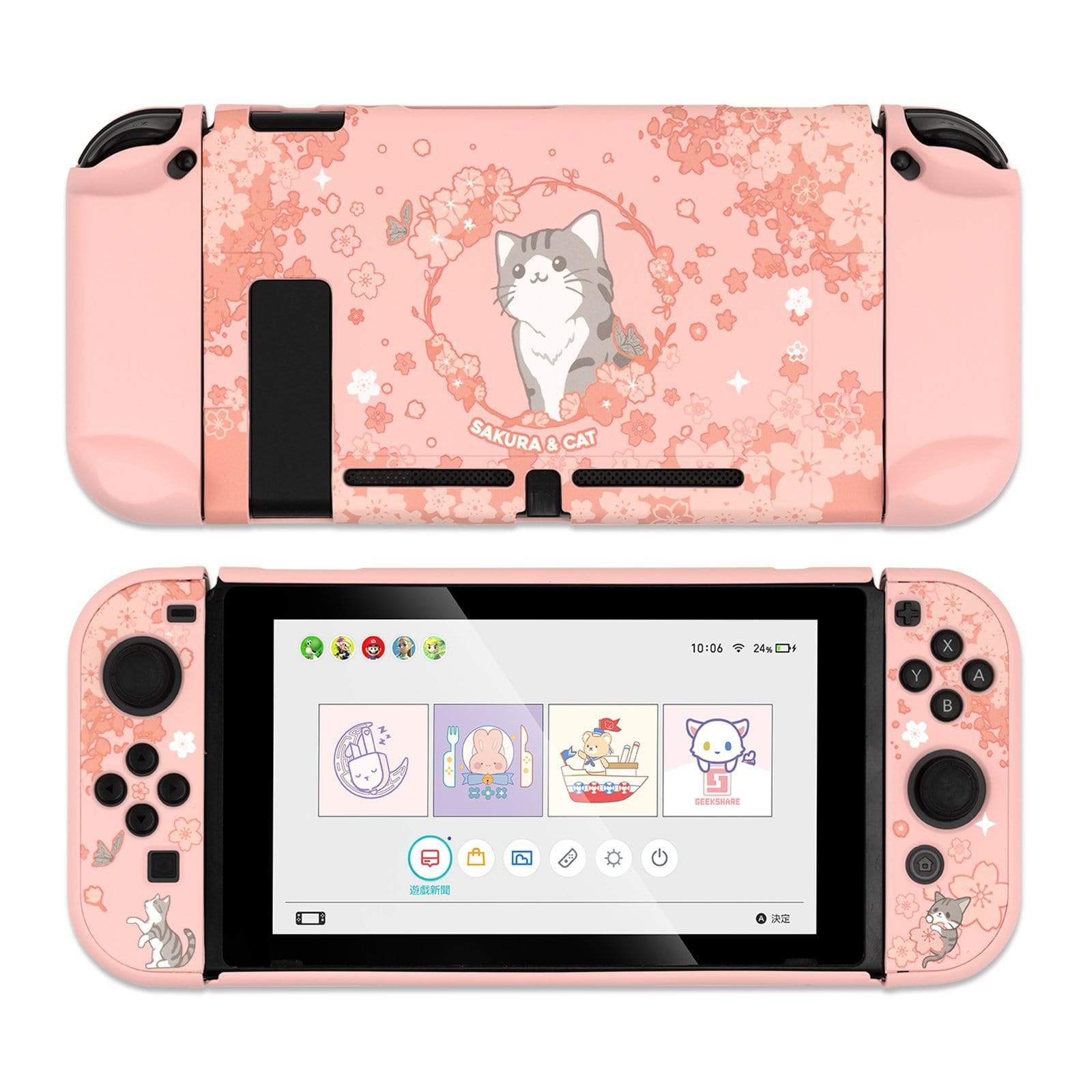 GeekShare Sakura Cat Protective Case