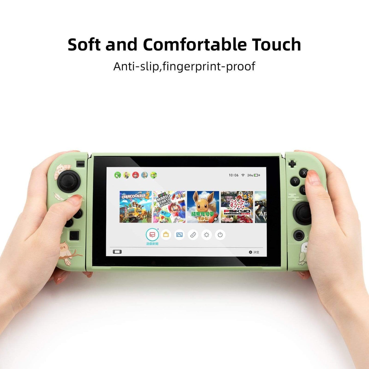 GeekShare Snack Parrot Protective Case GeekShare Soft TPU Protective Case for Nintendo Switch -- Snack Parrot