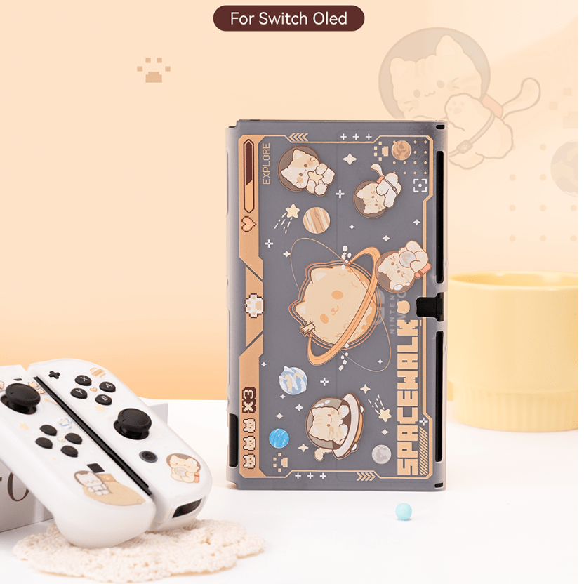 GeekShare Space Cat Protective Case for Switch OLED