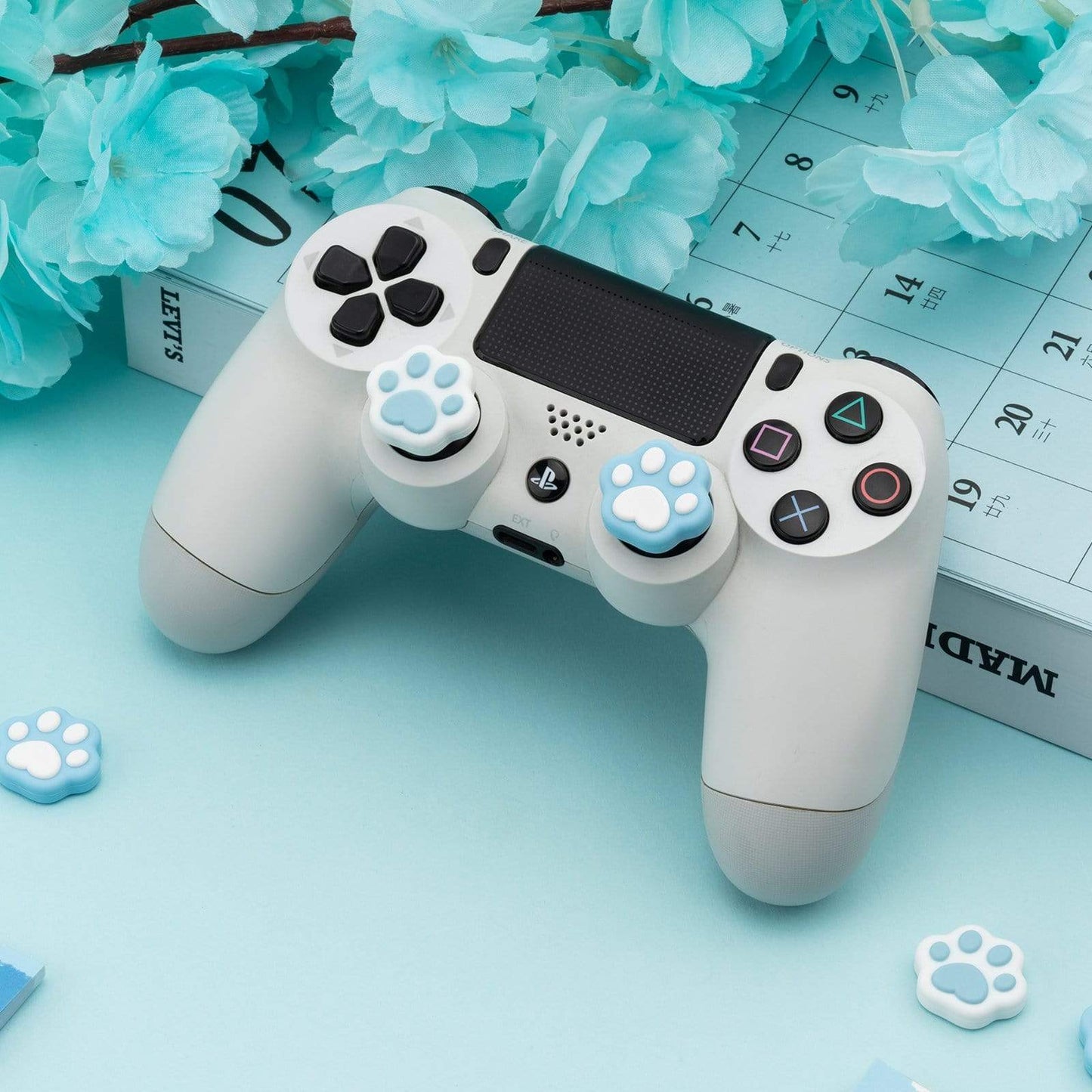 GeekShare Cat Paw Shape Thumb Grips-PS4/PS5 GeekShare Catclaw thumb grips compatible with switch pro/ps4/ps5