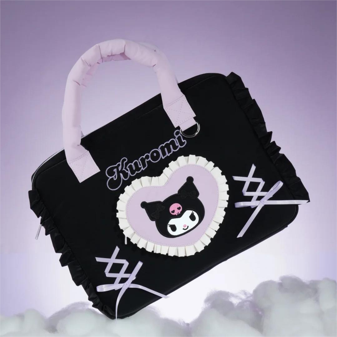 Enchanted Whispers: GeekShare Kuromi Carrying Bag for Tablets