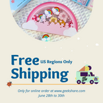 Time-limited Free shipping Service, For US Regions Only