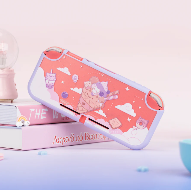 Only For Switch Lite! GeekShare Ice Cream Cat Protective Case Is Here