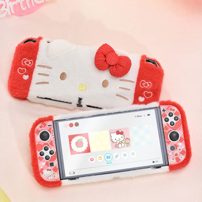 GeekShare Plush Hello Kitty Protective Case for Switch OLED