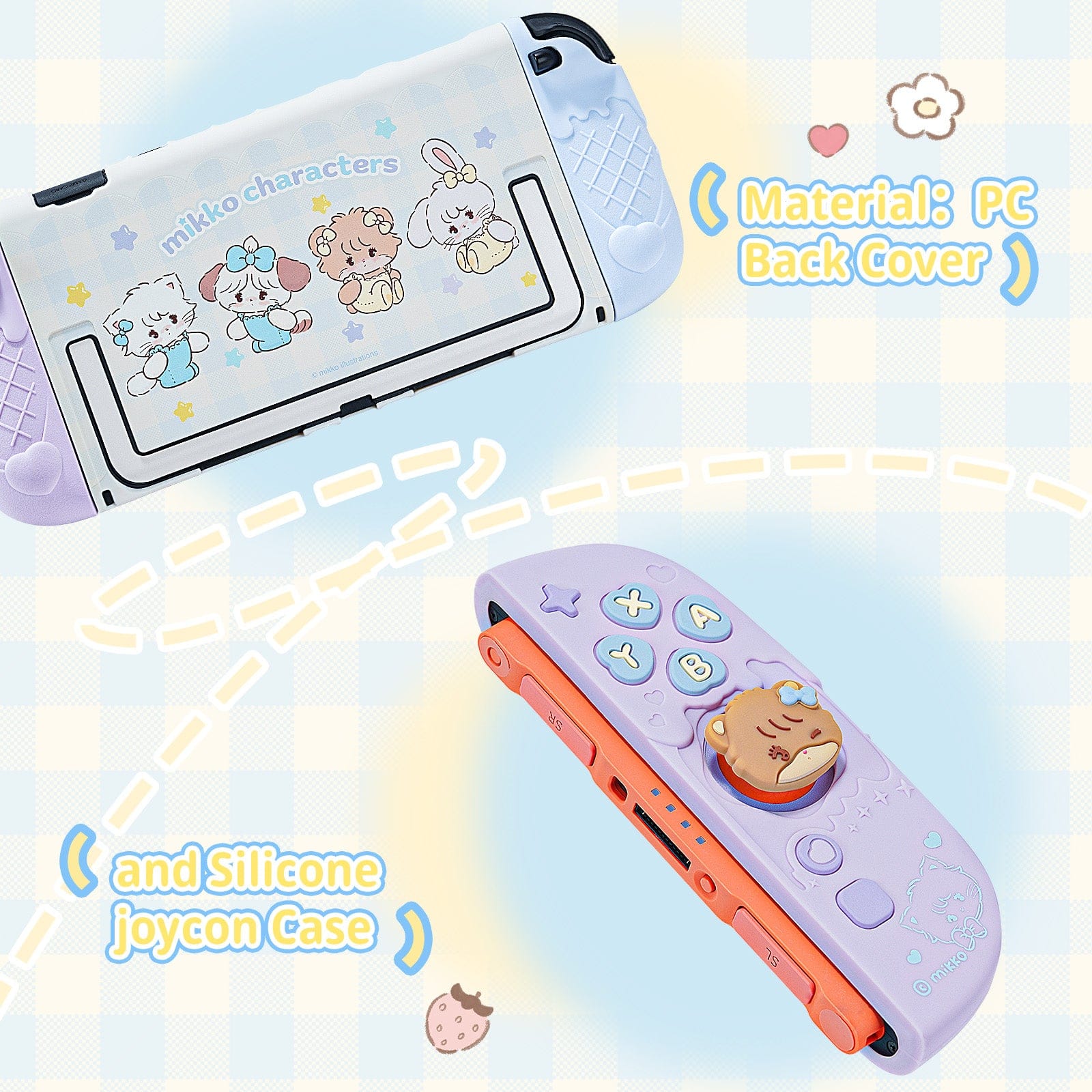GeekShare Mikko “Sweet Confessions” Silicone Controller Protective Case Set for Switch 2