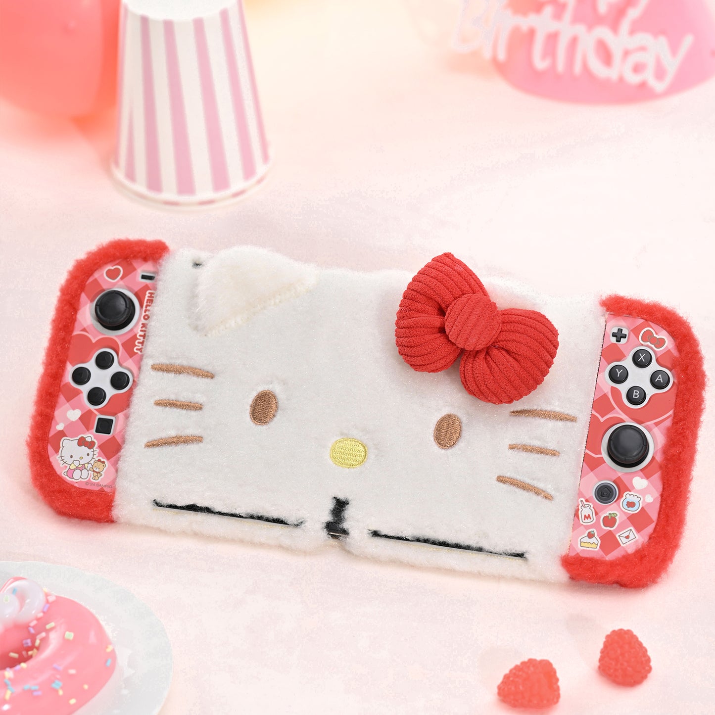 GeekShare Plush Hello Kitty Protective Case for Switch OLED