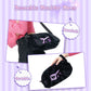GeekShare Dark Black Bunny Plush Carrying Bag