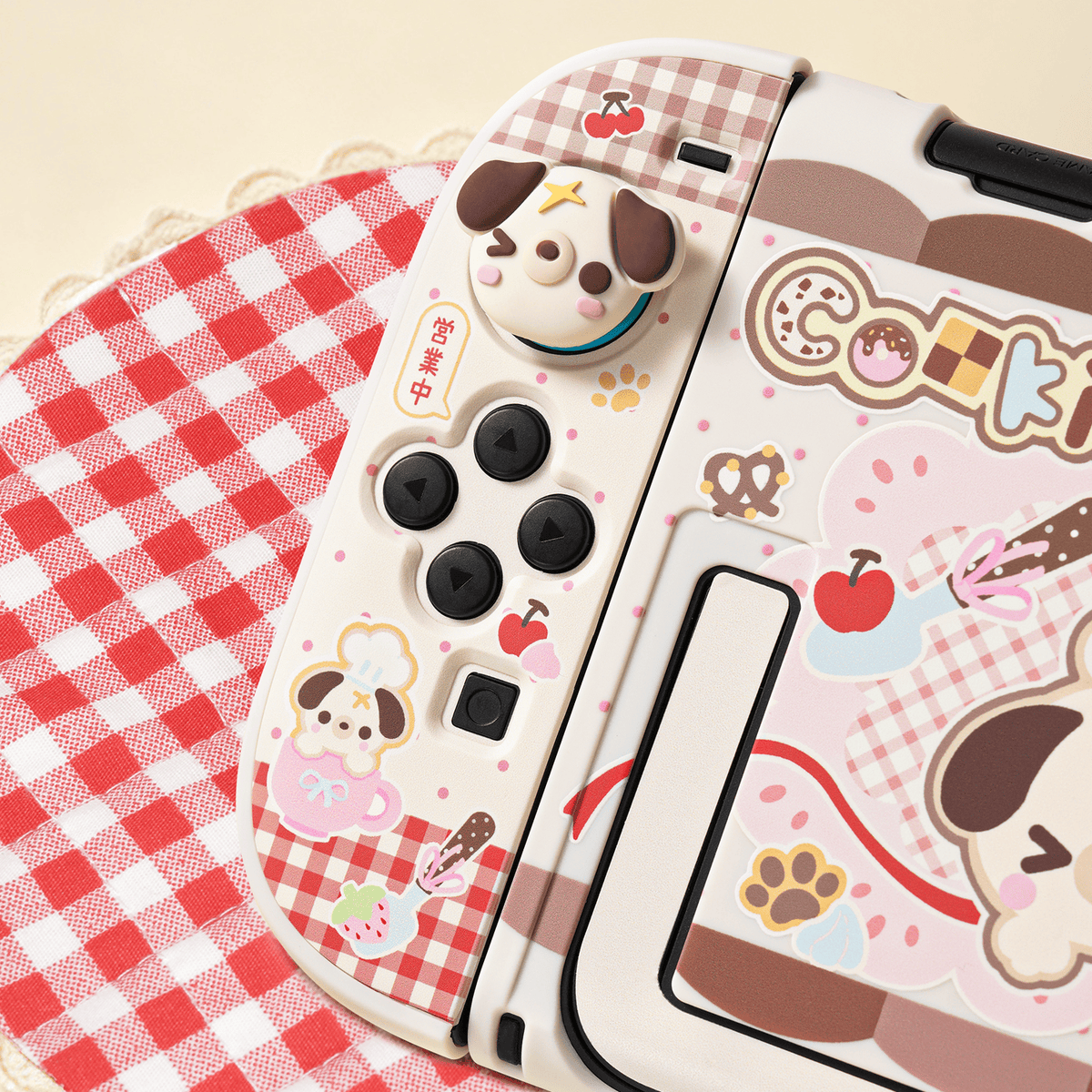 Bear Biscuit Bakery Collection Bear Bakery Protective Case & Thumb Grip Caps Switch 2