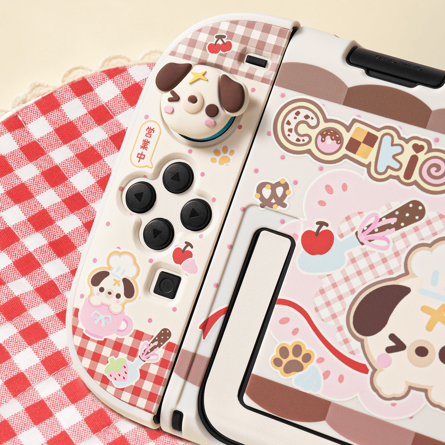 Bear Biscuit Bakery Collection Bear Bakery Protective Case & Thumb Grip Caps Switch 2