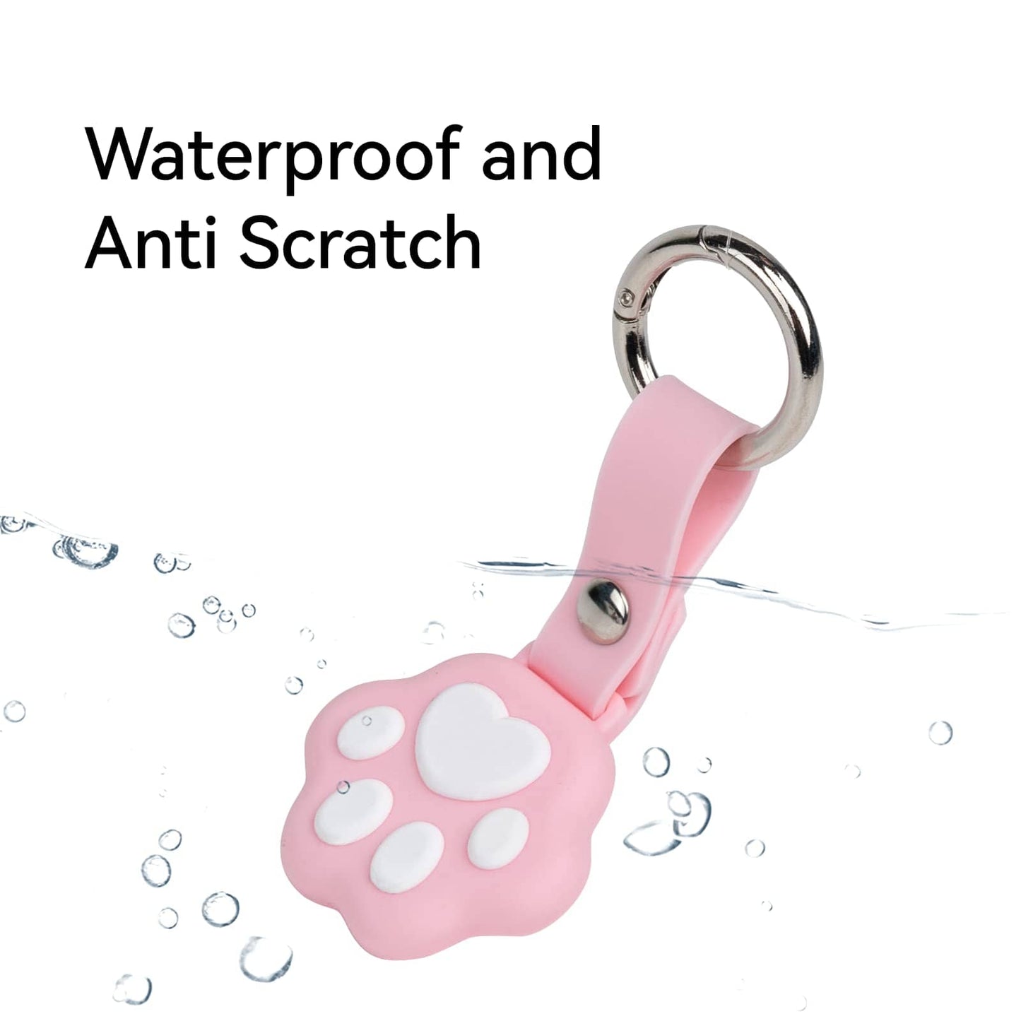 Cat Paw Design Protective  Case for Apple AirTag Cat Paw Design Protective  Case for Apple AirTag