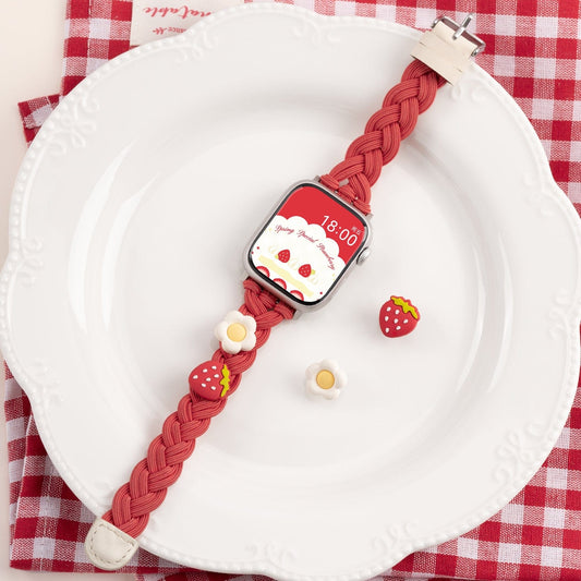 Cream Strawberry Apple Watch Bands Cream Strawberry Apple Watch Bands