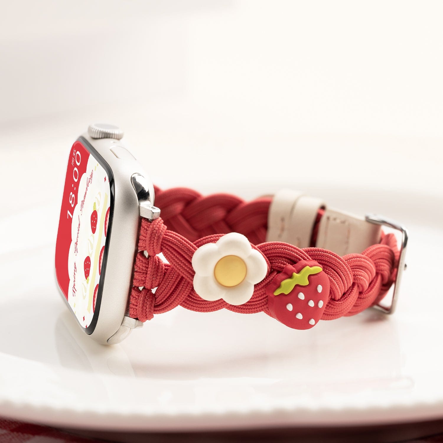 Cream Strawberry Apple Watch Bands Cream Strawberry Apple Watch Bands