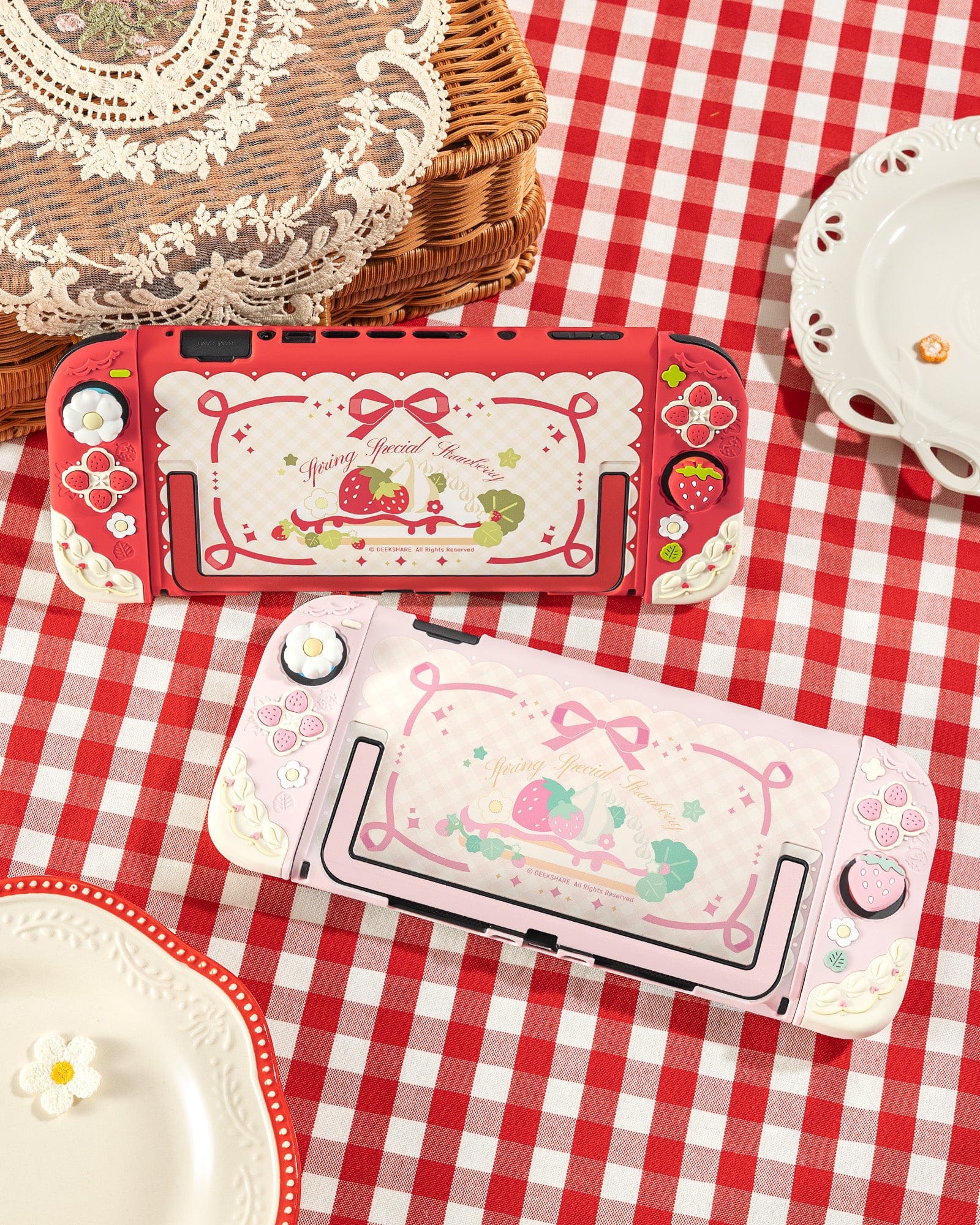 Cream Strawberry Series Protective Case for Switch 2 Cream Strawberry Series Protective Case for Switch 2