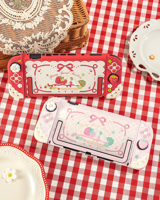Cream Strawberry Series Protective Case for Switch 2 Cream Strawberry Series Protective Case for Switch 2