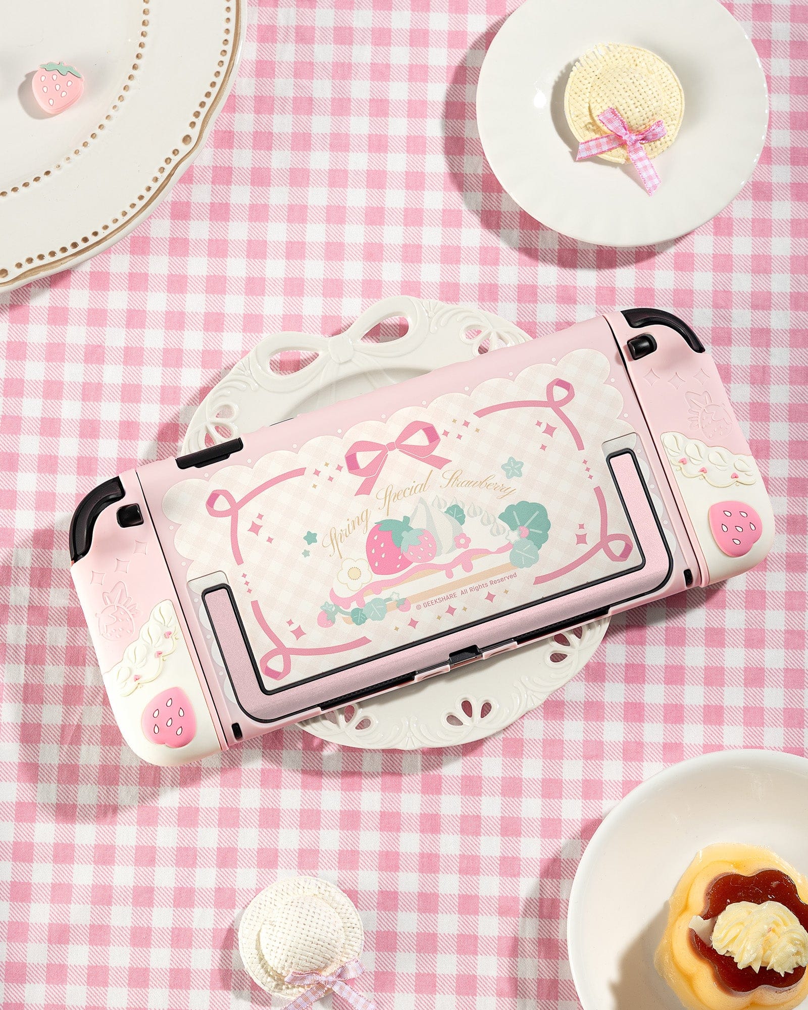 Cream Strawberry Series Protective Case for Switch 2 Cream Strawberry Series Protective Case for Switch 2