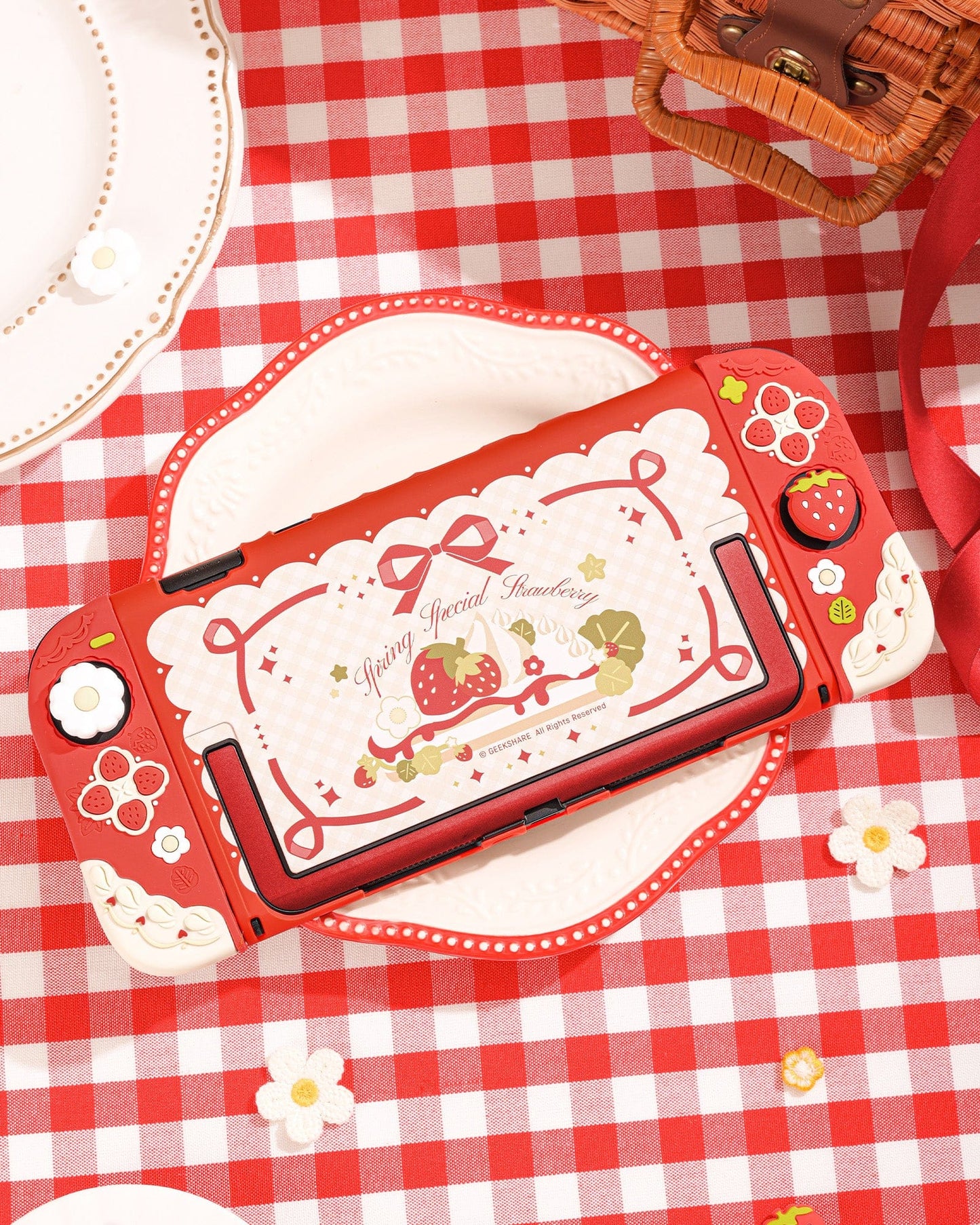 Cream Strawberry Series Protective Case for Switch 2 Cream Strawberry Series Protective Case for Switch 2