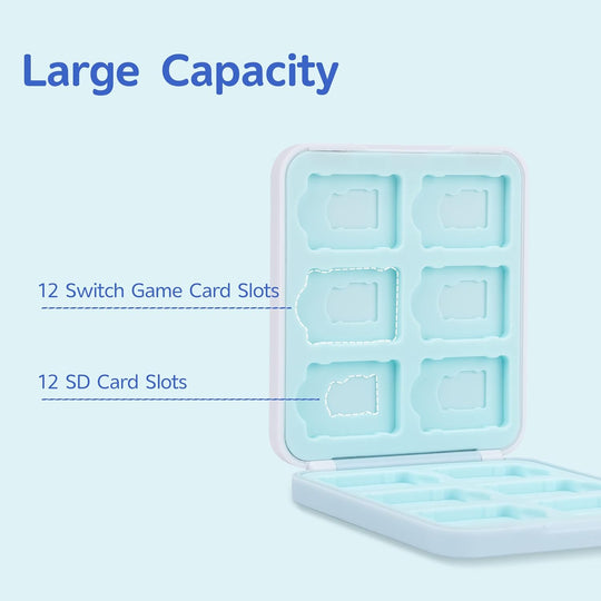 GeekShare Baby Shark Switch Game Card Case GeekShare Mysterious Kingdom Switch Game Card Case Holder